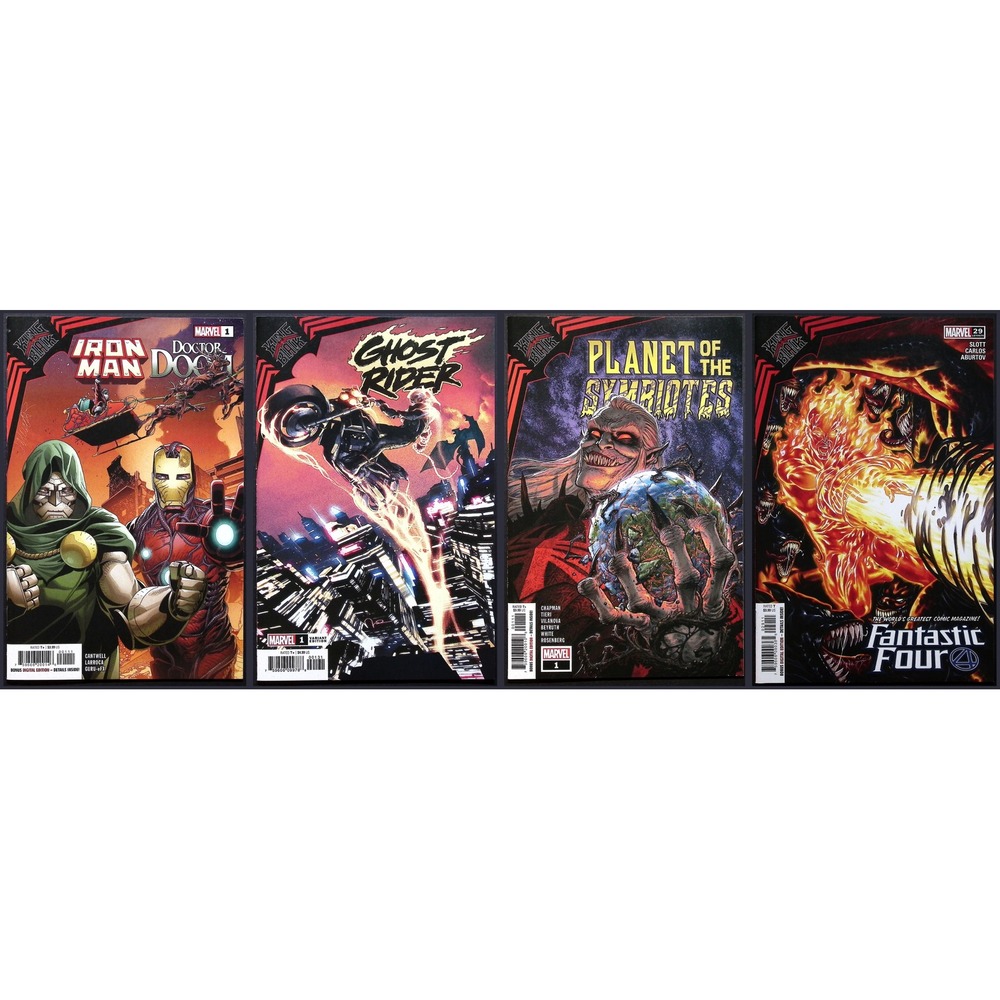 Marvel Comic Lot King in Black Tie-ins 4x Ghost Rider Iron‎ Man FF #1